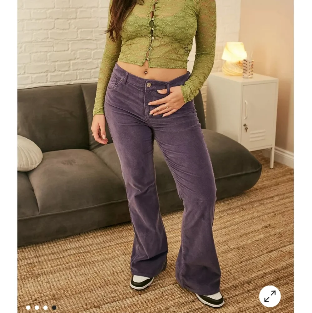 NWT BDG Purple Corduroy Flares - Picture 2 of 3